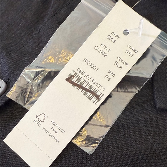 J. Crew Cerise shirt-dress in ramie Size 4 Petite - Picture 5 of 9